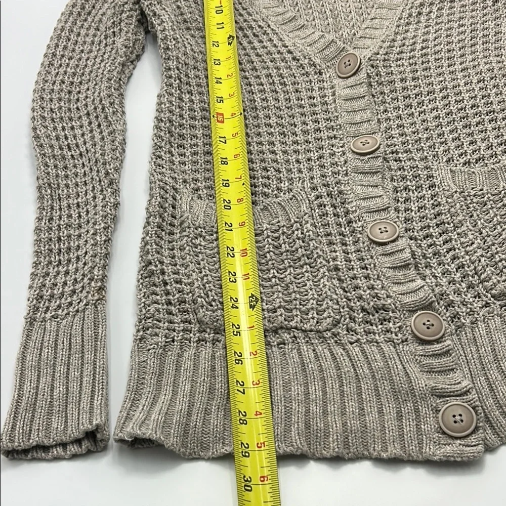 Bella Swan Core American Eagle Knit Cardigan Y2K Twilight Grunge Small Gray